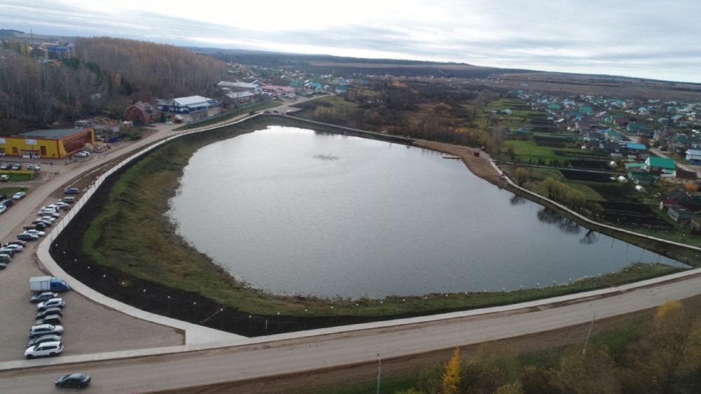 В Верхних Татышлах Татышлинского района Башкирии торжественно открыли пруд на реке Бармыш